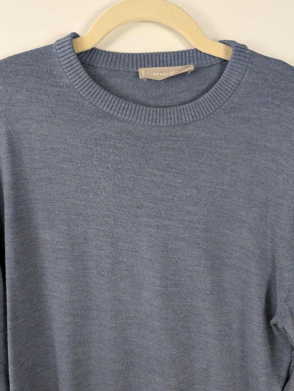 Everlane Men's Blue Crewneck Sweater